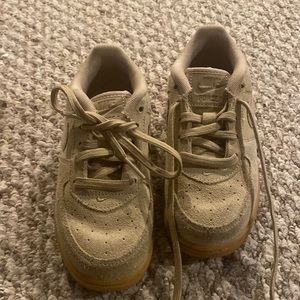 Tan Nike Air Force 1  size 10 toddler. In great shape!